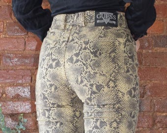 Guess Snakeskin Print Pants