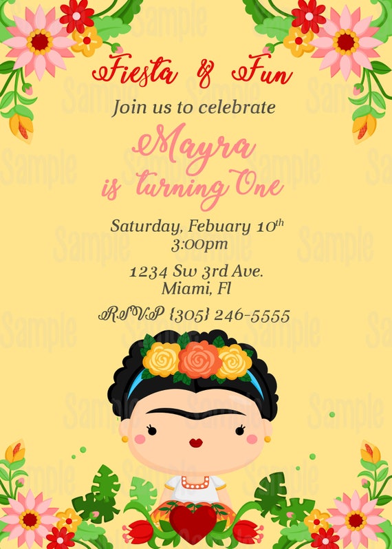 Frida Kahlo Party Invitations 7