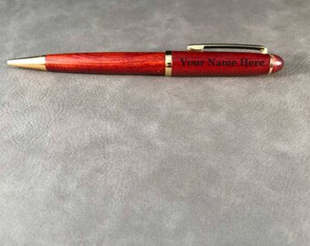 Wood Pen,Engraved Wooden Pen, Custom Rosewood Pen, Laser Engraved Gift, Personalized For You, Father's Day