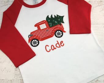 christmas shirts with old truck