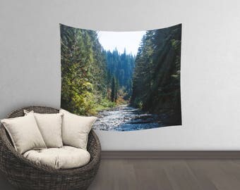 Tree Wall Tapestry | Photo Wall Tapestry | Tapestry Wall Hanging | Nature Wall Tapestry | Forest Bedroom Decor | Forest Wall Hanging