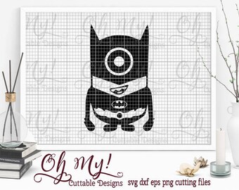 Batman Minion Svg Dxf Eps Png Cutting File