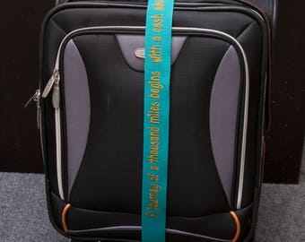 Luggage Strap / Custom Embroidered / 84" long