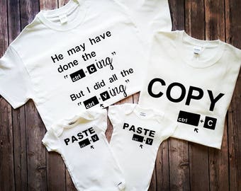 Copy and Paste Family T-Shirt set