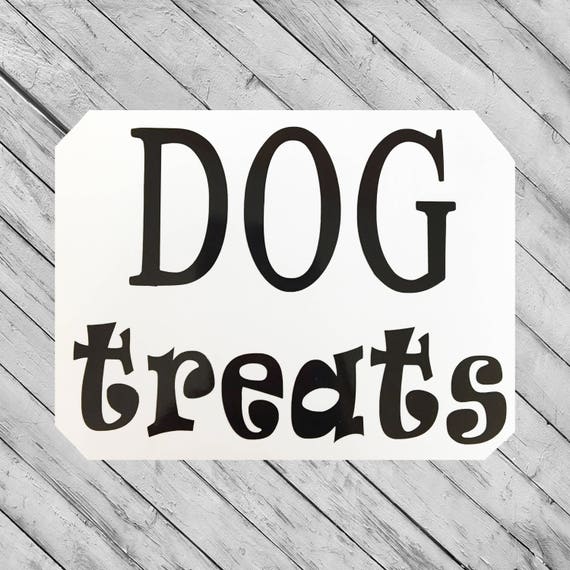 Dog Treats Decal Personalized Dog Food Sticker Food