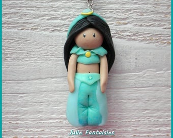 Necklace "Jasmine Princesse desert" in Fimo