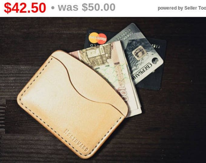 Hermann Oak Leather Cardholder / Slim Wallet/ Card wallet/ Leather Card holder/Men's Leather Wallet /Leather wallet/Slim wallet