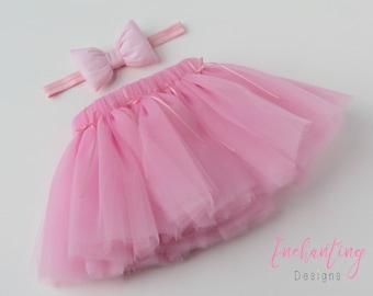 Pink Ballet Tutu, Pink Tutu, Girl's Tutu, Girl's Petticoat, Tutu Skirt, Pink Skirt, Pink Petticoat, Baby Tutu, Birthday Tutu, Tutu Set