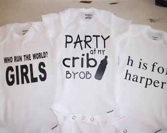 Custom baby onesies~Personalized baby onesies