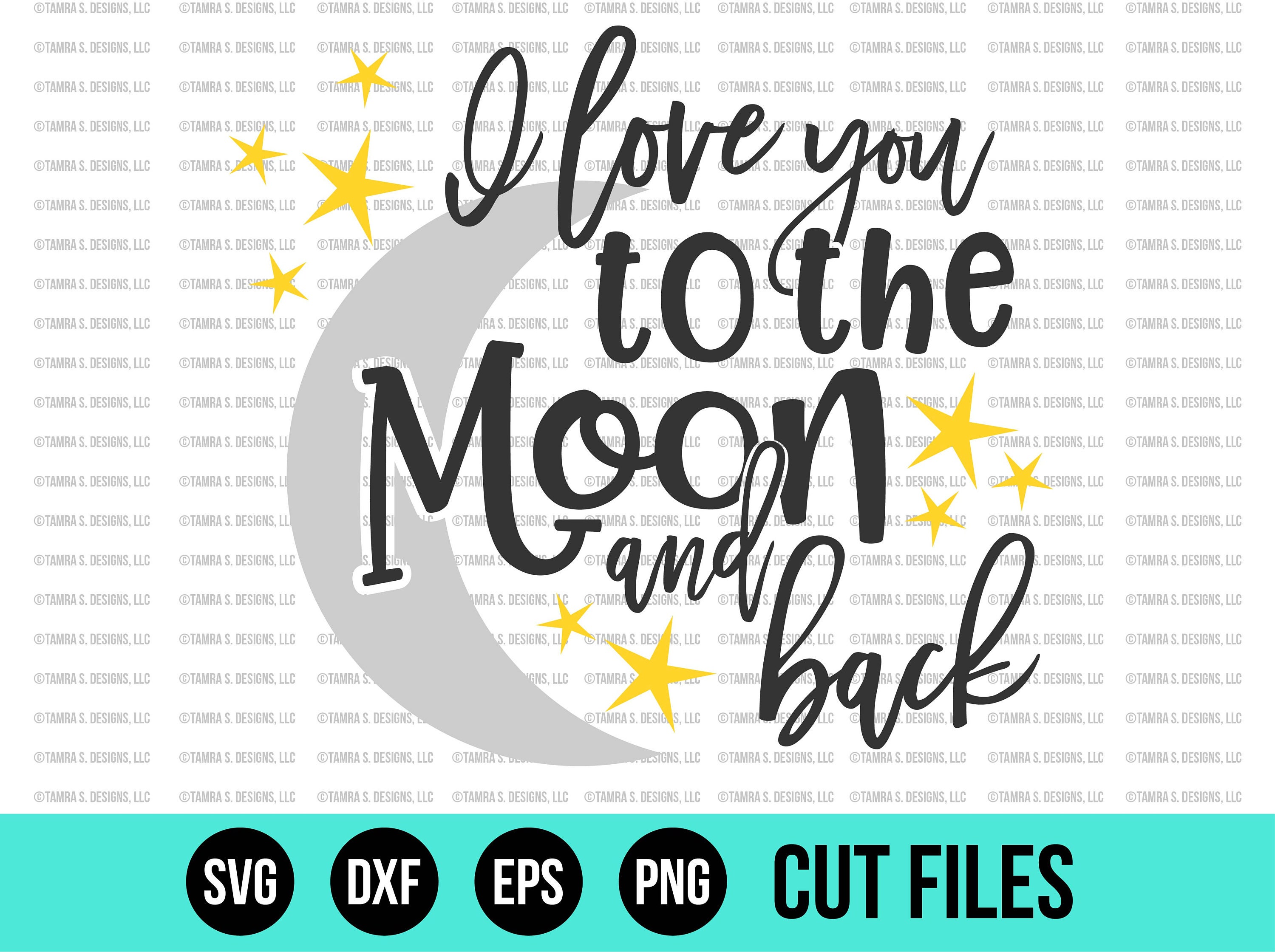 Free Free 138 Silhouette Love You To The Moon And Back Svg SVG PNG EPS DXF File