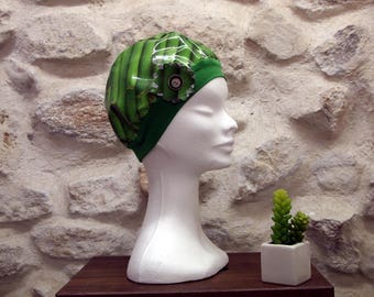 Oilcloth bamboo shower caps