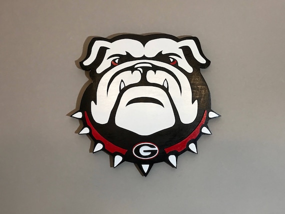 Georgia Bulldogs UGA 3D Hand Scrolled Wood Logo Wall