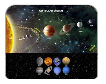 Our Solar System Picture Novelty Mouse Pad Mouse Mat
