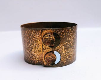 Vintage Dutch Menno Meijer designer cuff bracelet