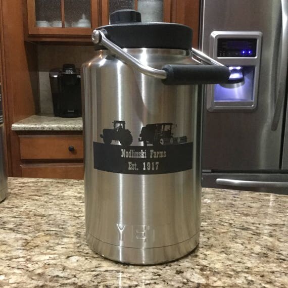 We personalize this YETI 1 gallon jug personalized custom