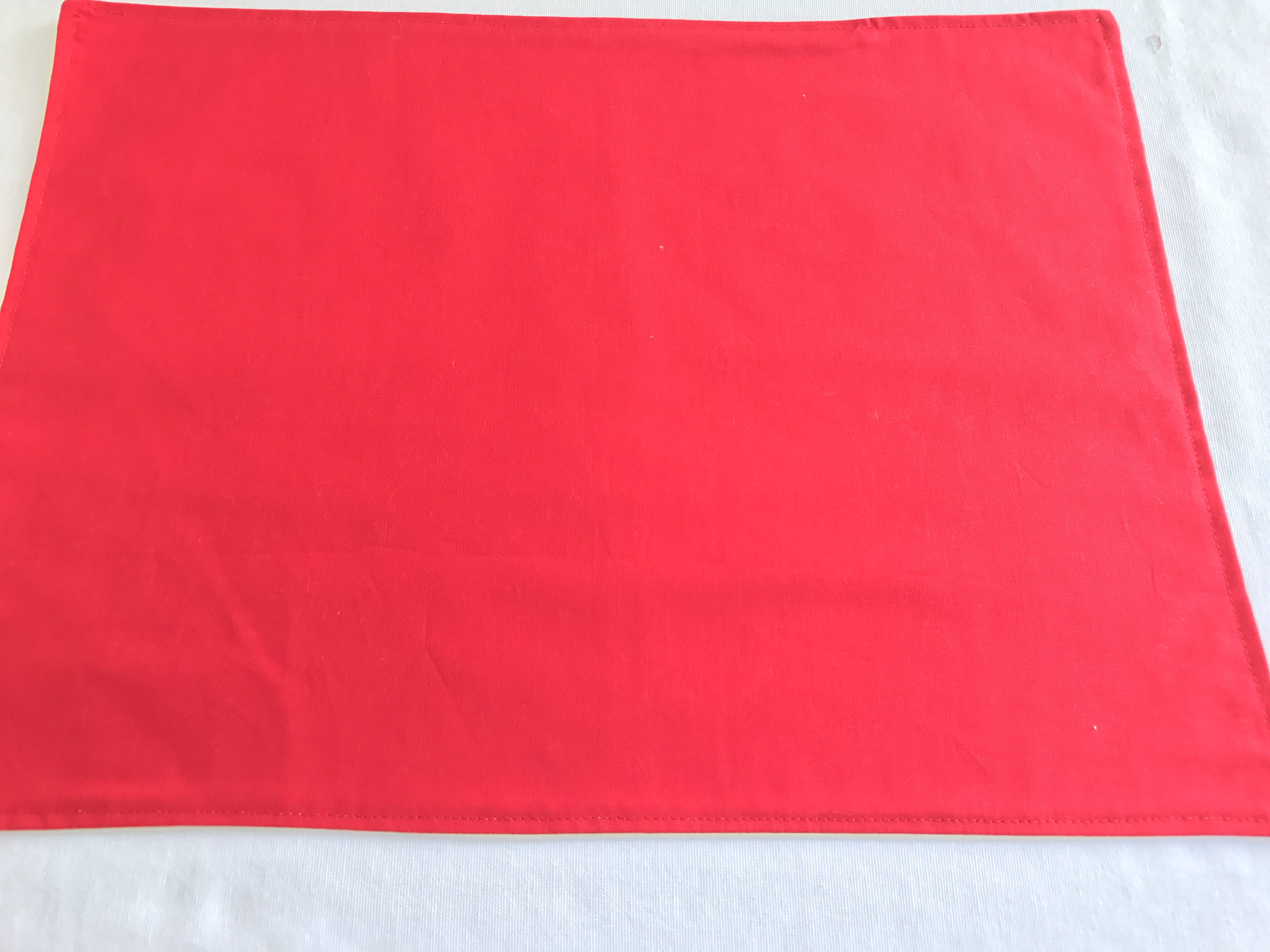 Fabric Placemats Red Placemats Cloth Placemats Colorful