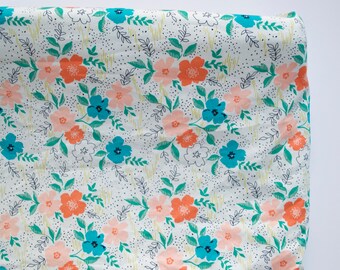 boho baby bedding, floral fitted crib sheet, boho mini crib sheets, boho changing pad cover, baby bedding, floral crib sheets, boho bedding