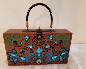 Vintage Enid Collins Box Bag, Vintage Enid Collins Purse, Vintage Handbags, 1963 Handbag, Enid Collins, Pavan II Handbag