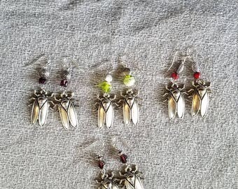Cicada Earrings (4 variations, please select one)