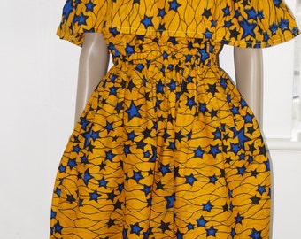 ankara dress, off the shoulder dress, african print dress, dress, gown