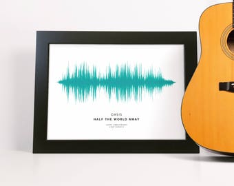Custom Sound Wave Art Personalised Your Song First Dance Wedding Gift