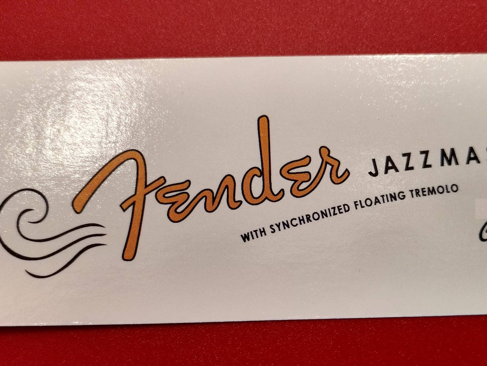 Custom Fender Jazzmaster Restoration Guitar Decal Waterslide