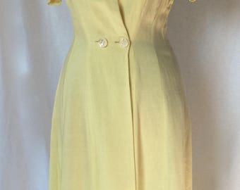 Vintage Pauline Trigere Linen Day Dress