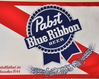 Pabst Blue Ribbon Beer Flag and Banner 3' x 5'