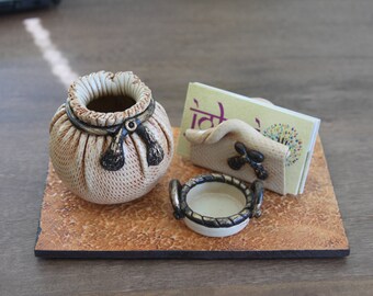 Unique Office Desktop Organizer Set, Pen Holder, Office Decor, Office Accessory, Office Desk Accessories, Business Card Holder, Perfect gift