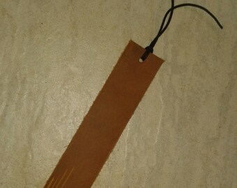 Leather bookmark