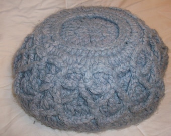 Crocheted bowl, Large (upside down to show detail)