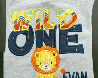 wild one jungle birthday shirt