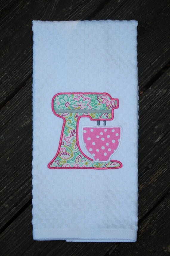 Mixer Kitchen TowelApplique Kitchen Towel