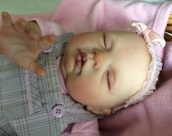 Beautiful Baby Reborn Doll for Sale - "Sugar" (original sculpt by Donna RuBert) - Finished & Ready to Ship from Canada!