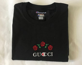 gucci t shirt with roses