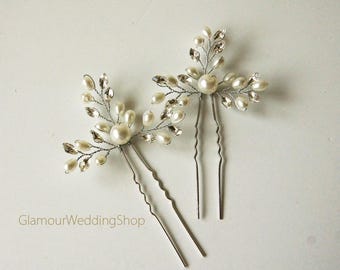 Wedding Hair Pin Bridal Hair Pins Silver Bridal Headpiece Bridal Hairpiece Wedding Hair Bridal Hair Accessory Bridal Hair Piece