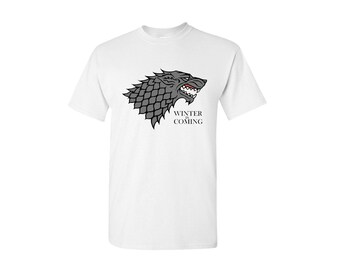 Winter is coming t-shirt shirt adult unisex , Game of Thrones shirt, Toddler Shirt, kids shirt, Baby Onepiece, Custom Shirt,
