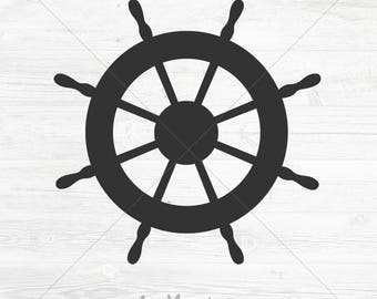 Ship wheel dxf files | Etsy