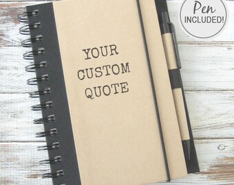 Custom Journal Back to School Supplies Personalized Mens Gift for Coworker Gift for Boyfriend Gift for Women Personalized Notebook SA1