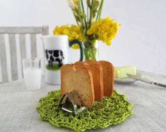 Miniature TOAST with Metal RACK - 3 Slices of Toast & Silver Tone Rack - 1:6 Scale Polymer Clay Mini Food for Fashion Dolls and Figures