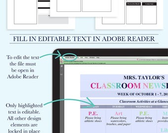 editable bookmark template