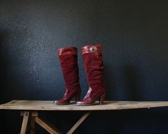 oxblood boots womens uk