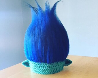 Branch crochet hat, branch hat, trolls hat, crochet trolls hat, troll hat, troll wig, trolls wig, branch wig, crochet troll hat, branch,