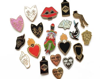 Enamel Pin Bundle Offer - 3 or 5 x Pins of your choice! Pin Badge Lapel Pins Deal Offer Discount Tattoo Cousins Collective