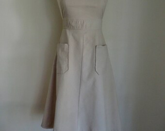 70's Dress Jumper Corduroy Cotton Bib Jumper Retro Small
