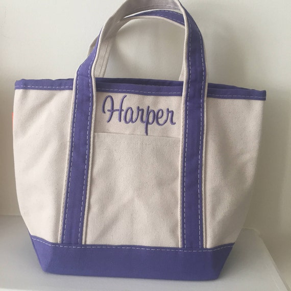 Small Canvas Tote Bag Monogrammed