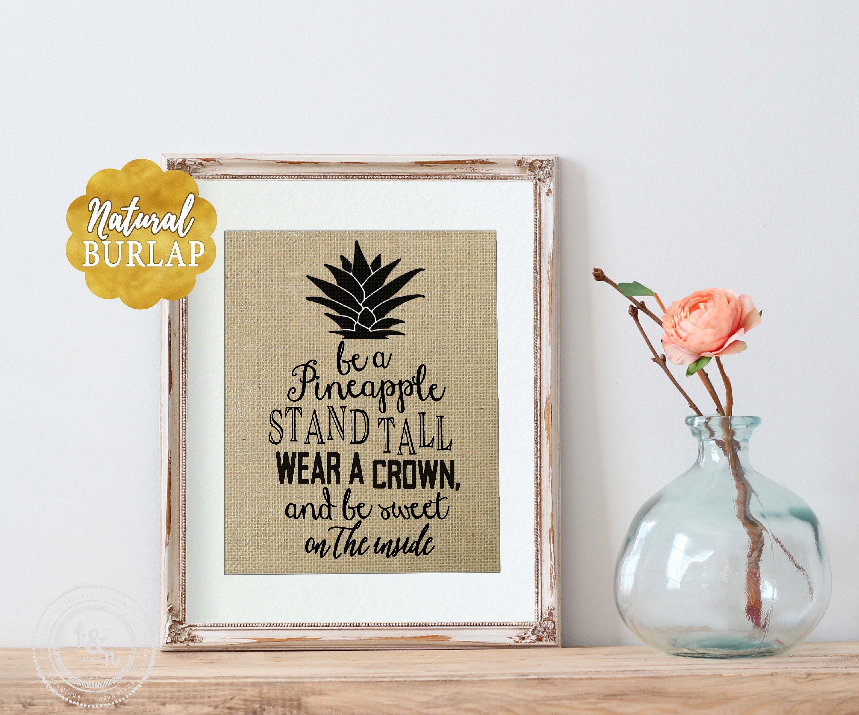 Dorm Decor Office Decor Pineapple Decor Hostess Gift