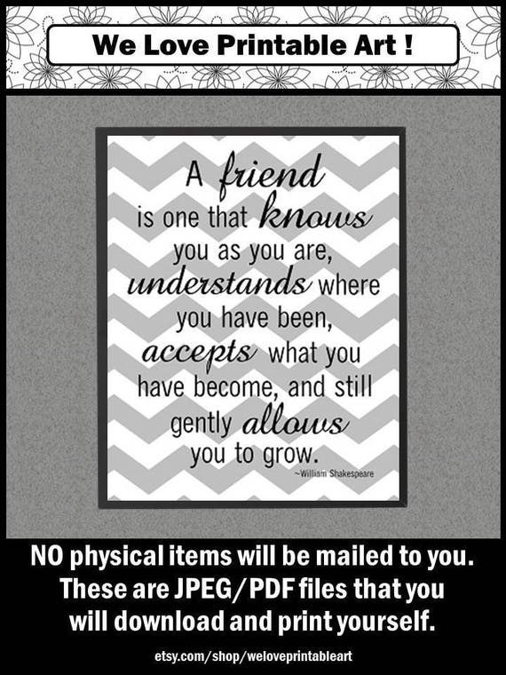Unique Friendship Gifts Gray Chevron Friendship Quotes Best