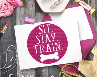 Dog Obedience, Dog Trainer svg, Dog svg, Dog Cut File, Dog Bone svg, eps, dxf, png Cut Files for Silhouette for Cricut