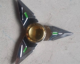 Fidget Spinner Ninja Throwing Star. 3 pointed Shuriken Fidgets Spinners Ceramic Bearing Genji Cosplay Prop Overwatch Toy Fidget Spin Metal